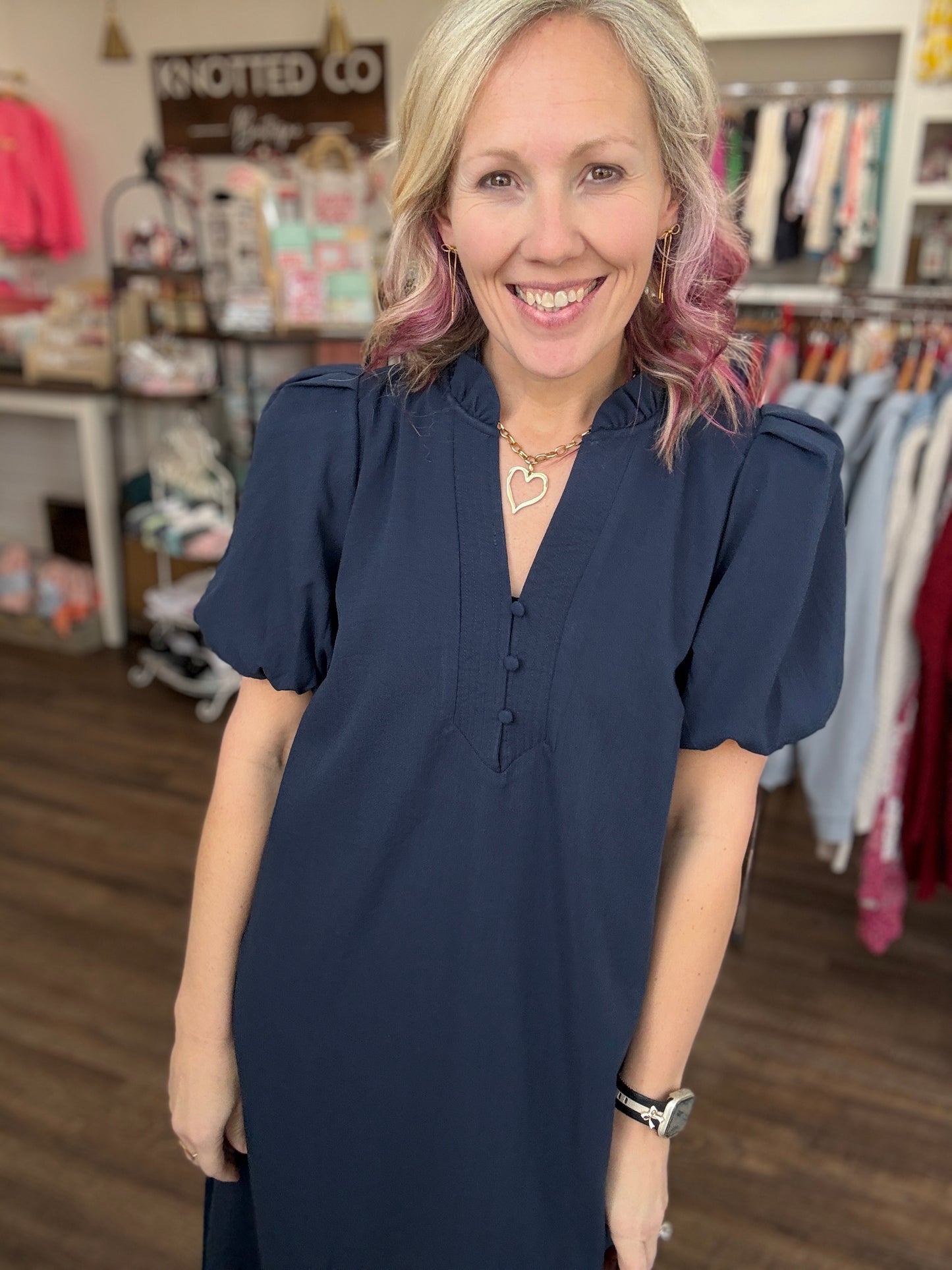 Navy After Ever Dress