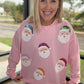 Pink Santa Sweatshirt