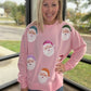 Pink Santa Sweatshirt