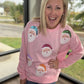 Pink Santa Sweatshirt