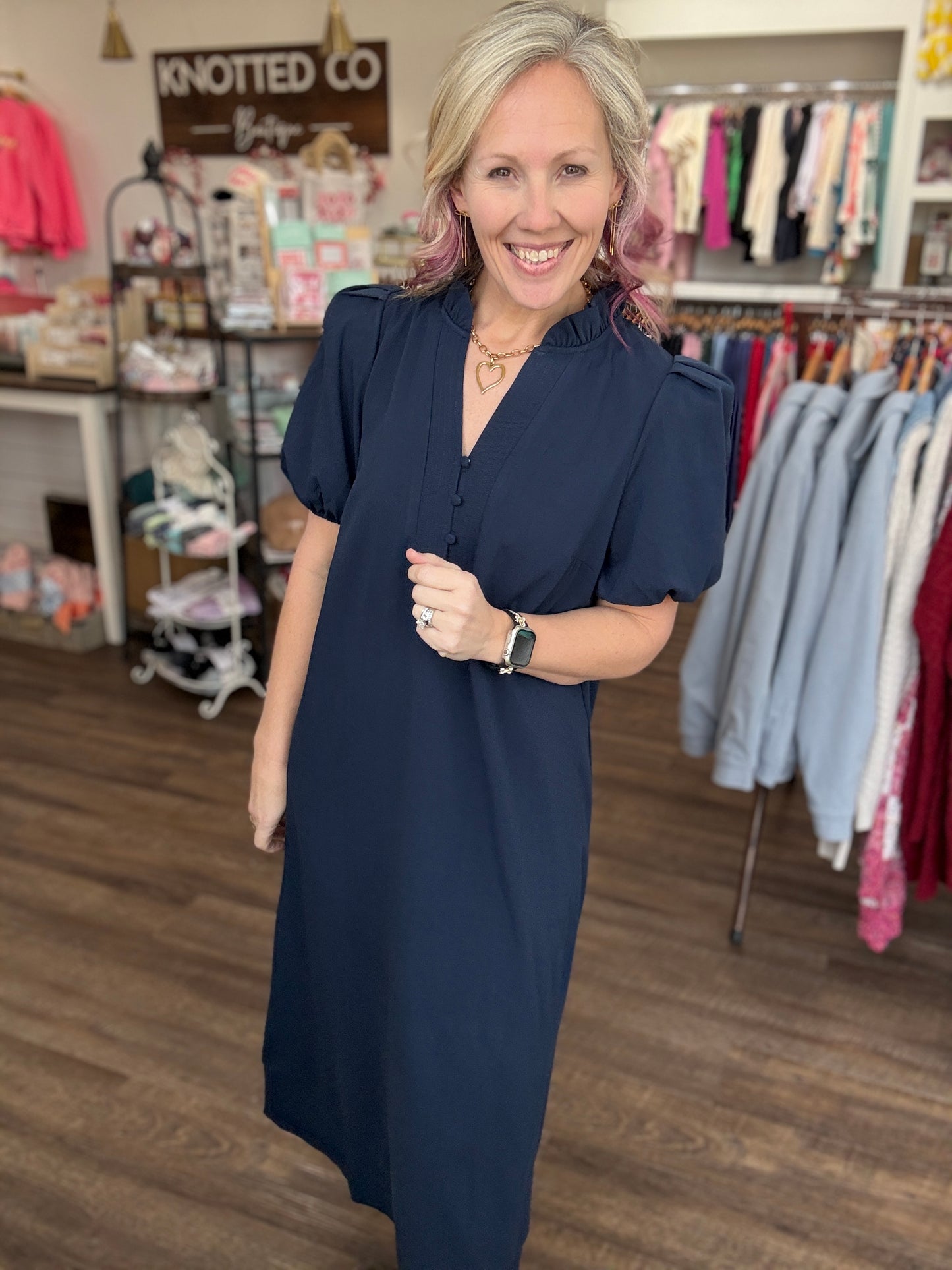 Navy After Ever Dress