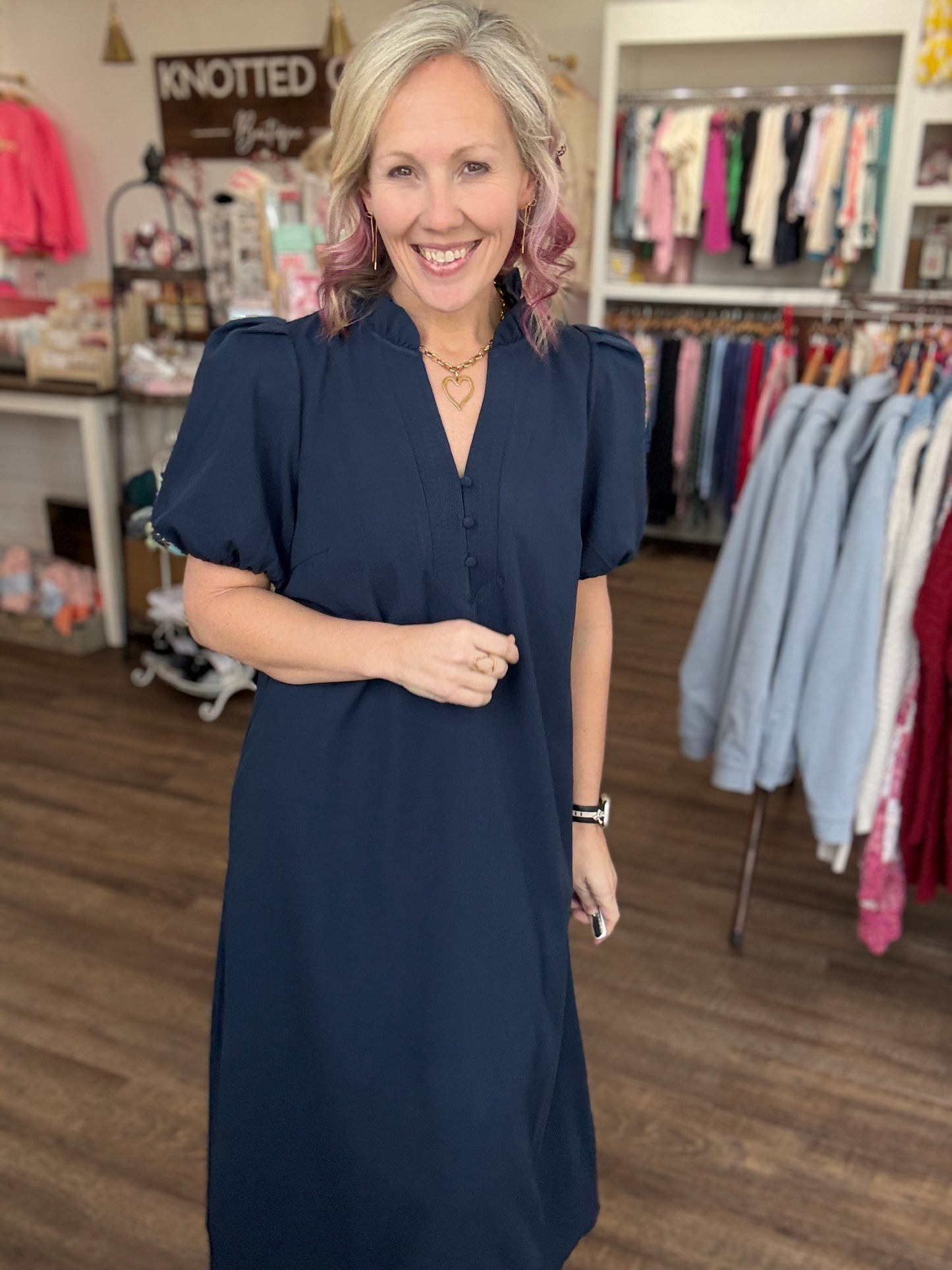 Navy After Ever Dress