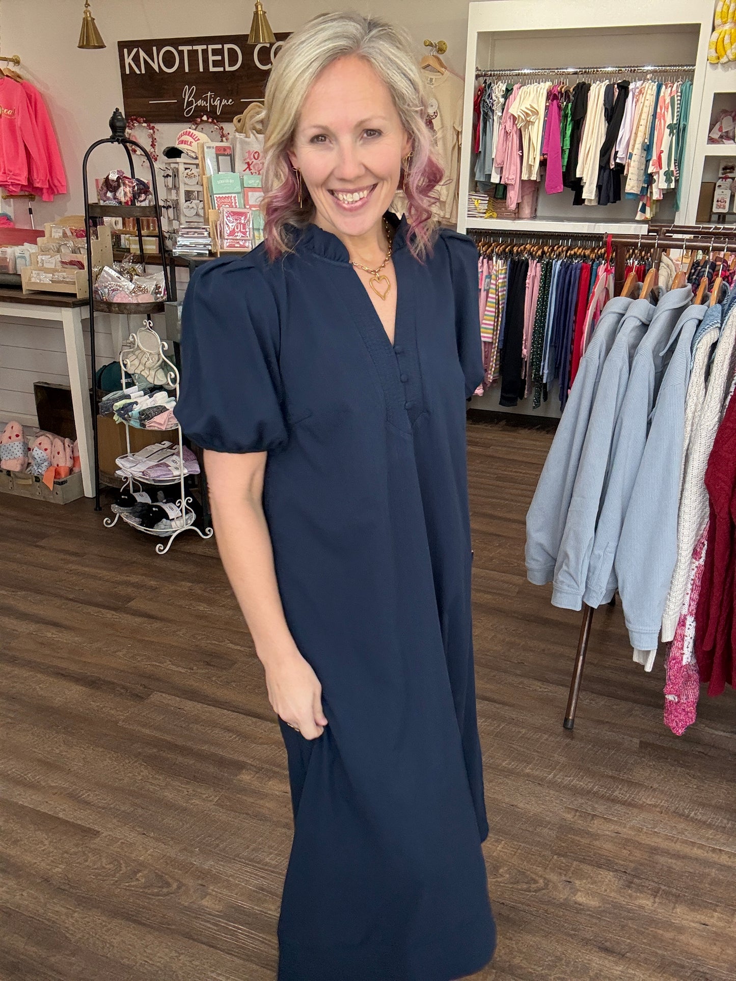 Navy After Ever Dress