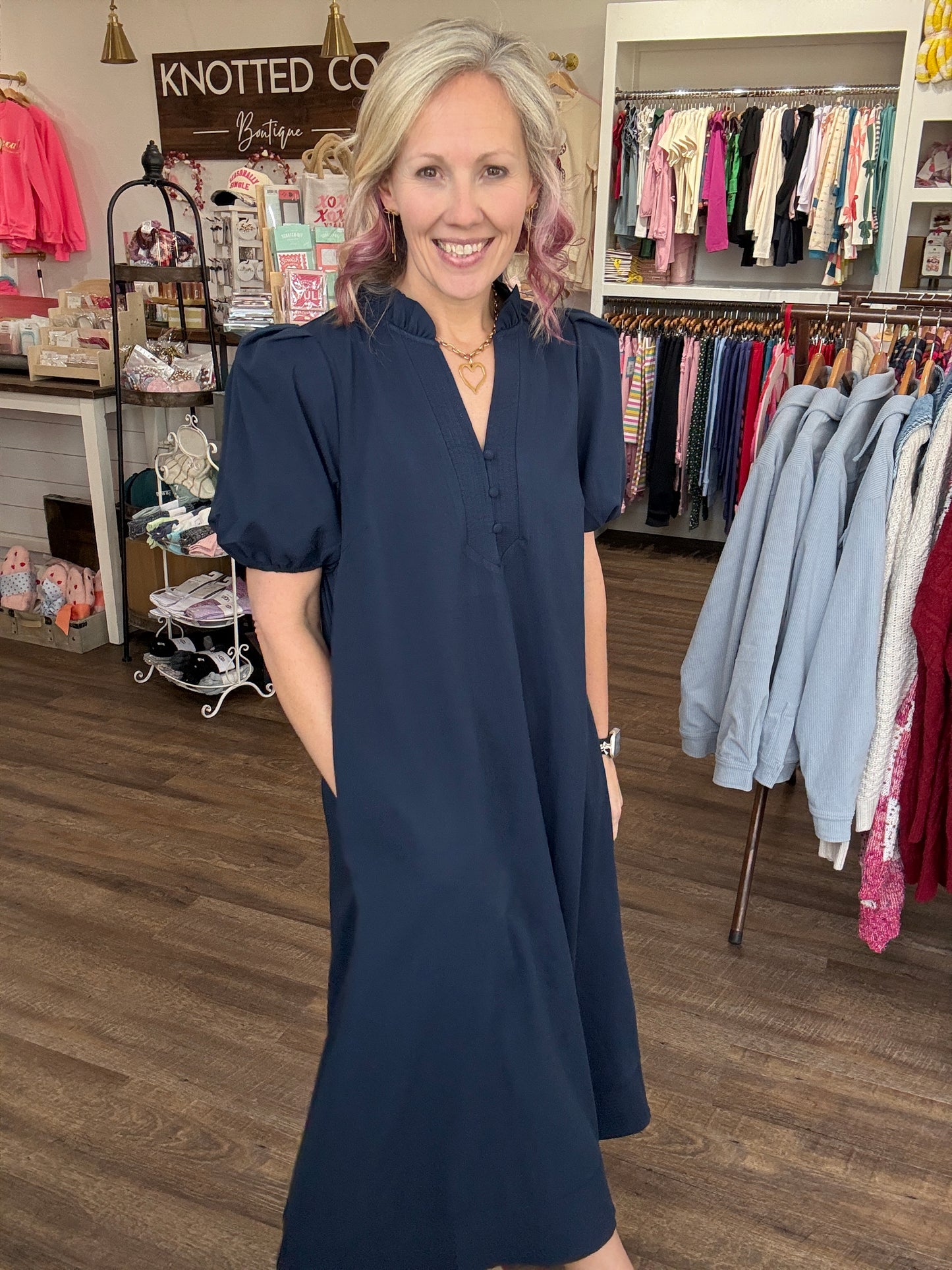 Navy After Ever Dress