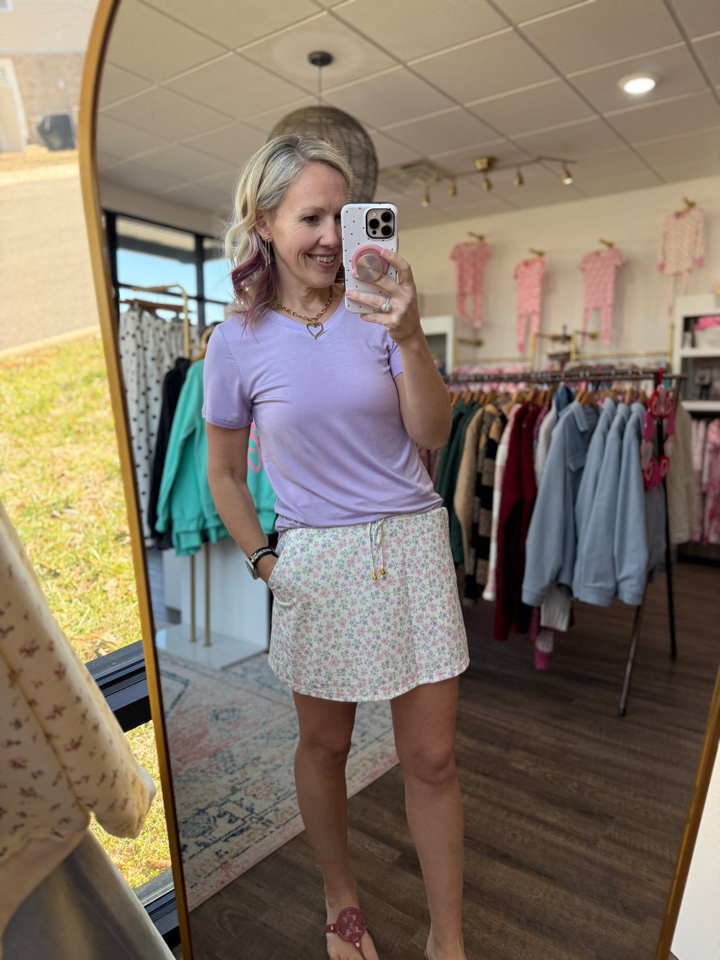 Spirit Of Spring Floral Skort