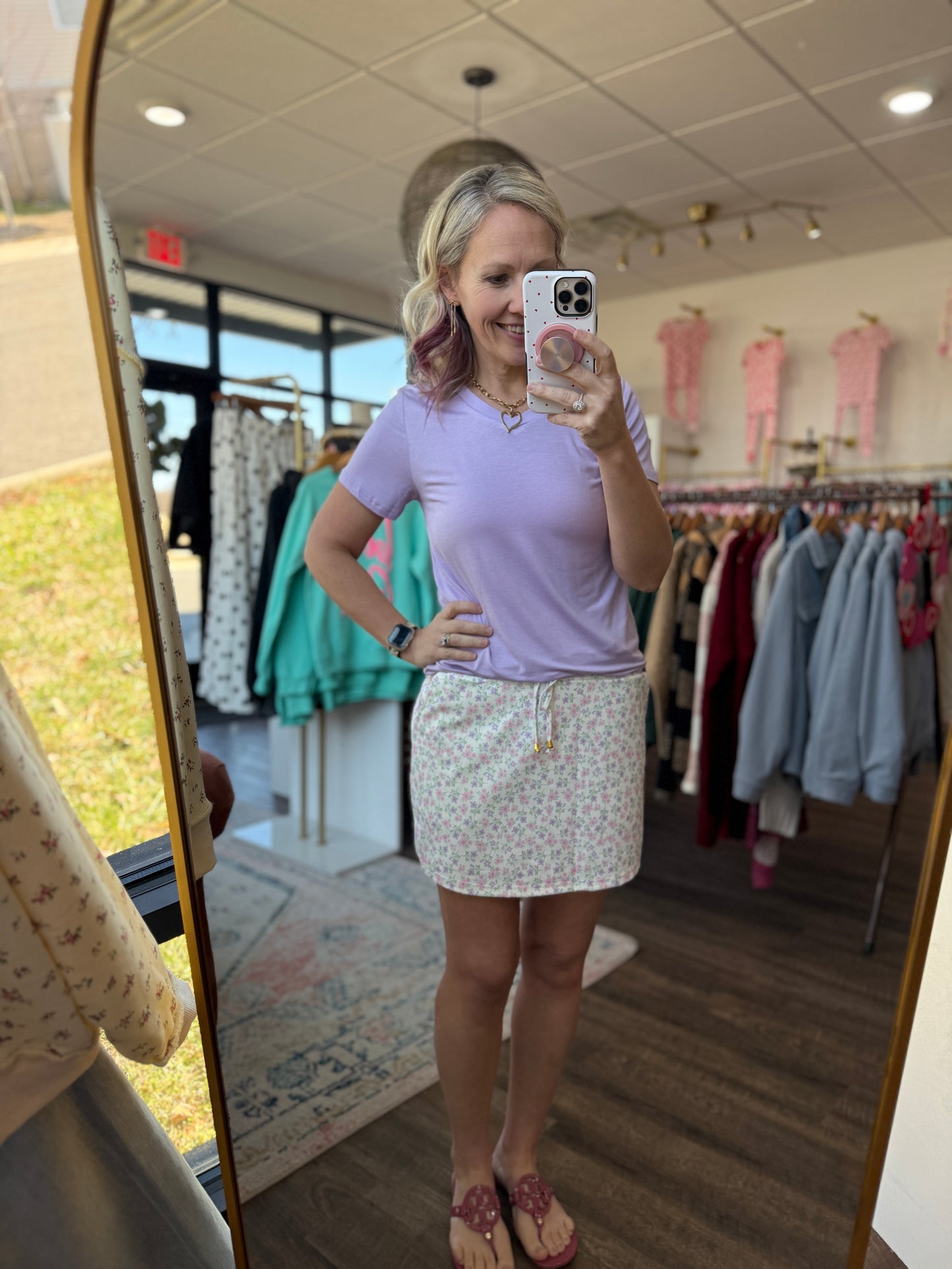Spirit Of Spring Floral Skort