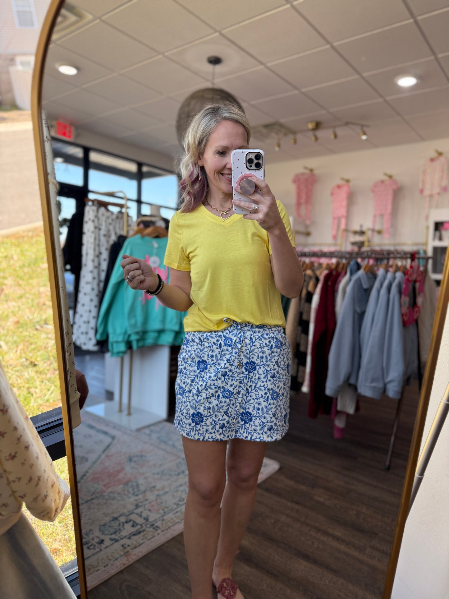 Enchanted Garden Skort Blue