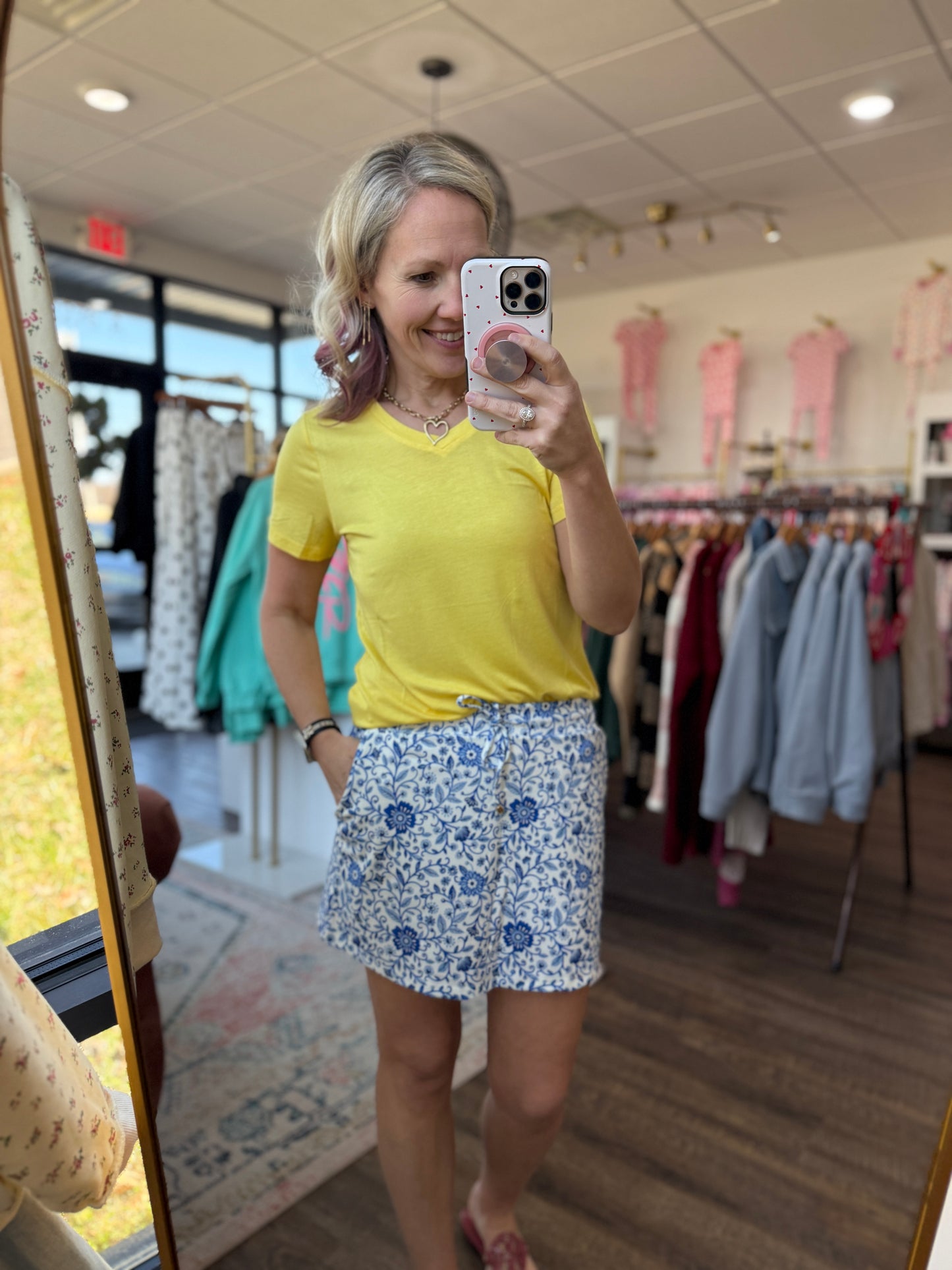 Enchanted Garden Skort Blue