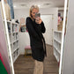 Everyday Ribbed Cardigan- Black