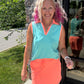 Neon Coral Skort