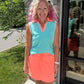 Neon Coral Skort