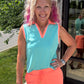 Neon Coral Skort