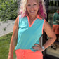 Neon Coral Skort