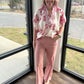 Petal Trim Pants- Pink