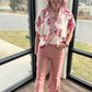 Petal Trim Pants- Pink