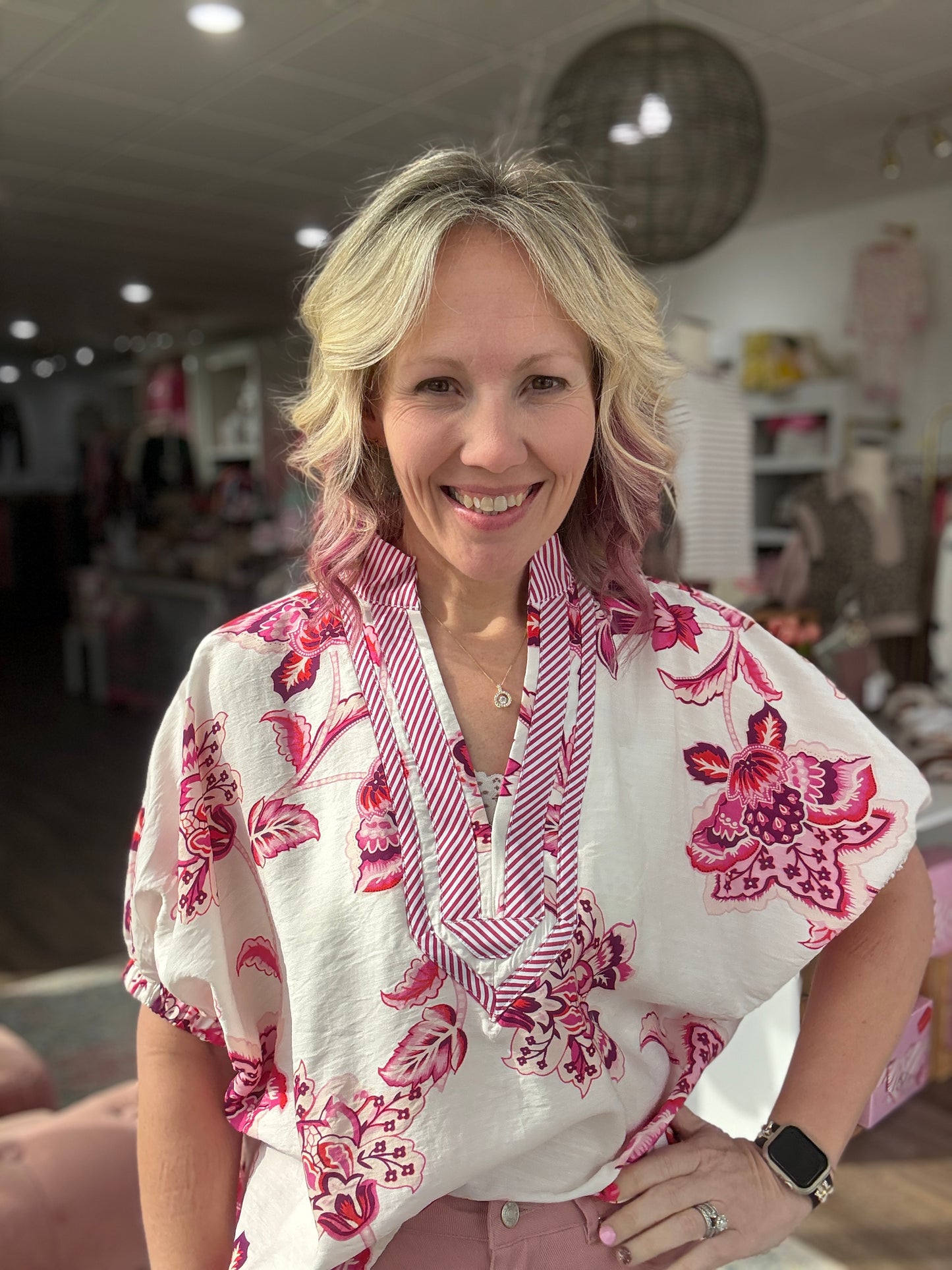 Petal Parade Top- Pink