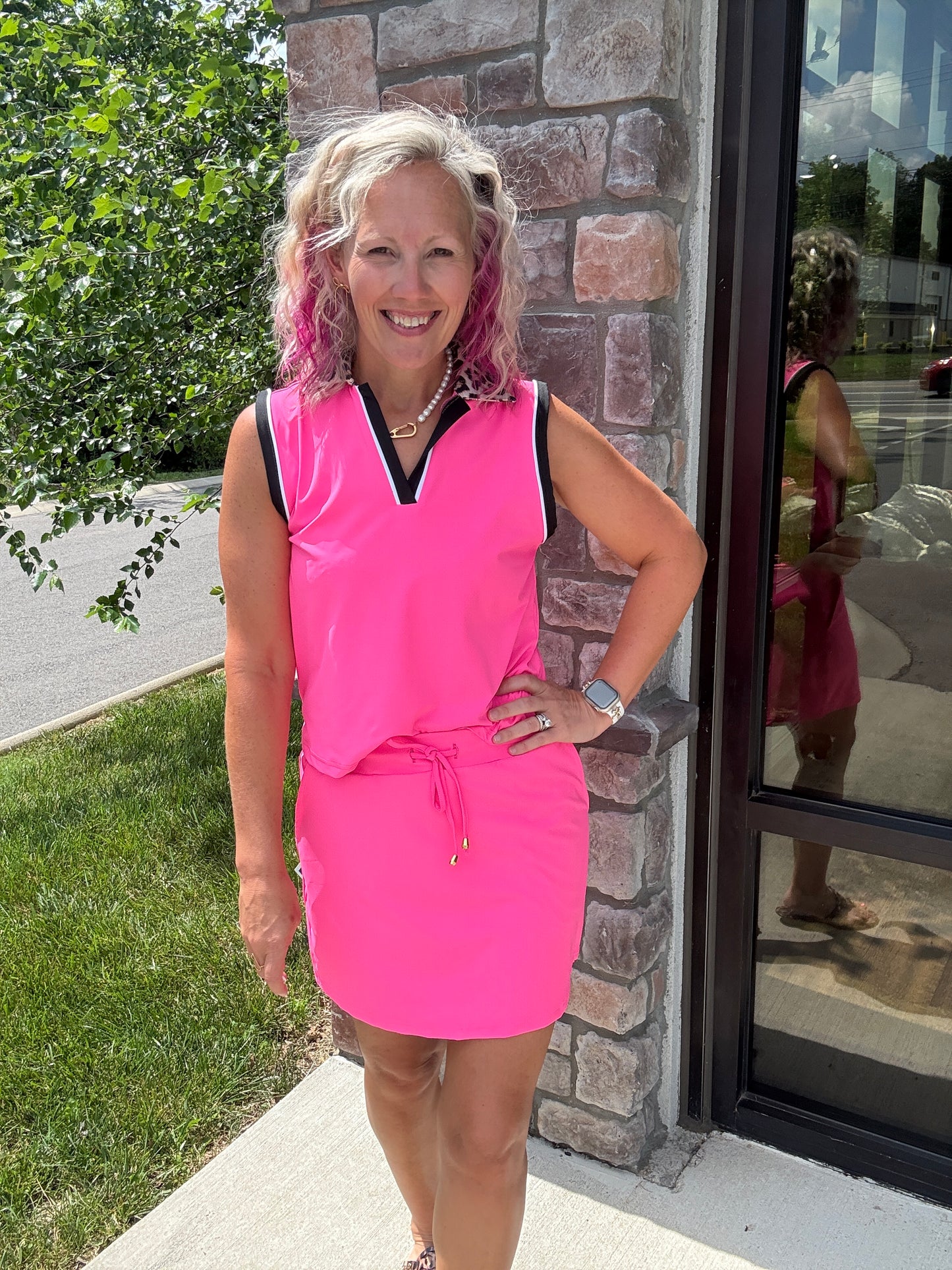 Neon Pink Skort