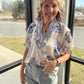 Petal Parade Top- Blue