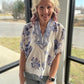 Petal Parade Top- Blue