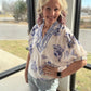Petal Parade Top- Blue