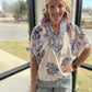 Petal Parade Top- Blue