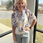 Petal Parade Top- Blue