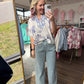 Petal Parade Top- Blue