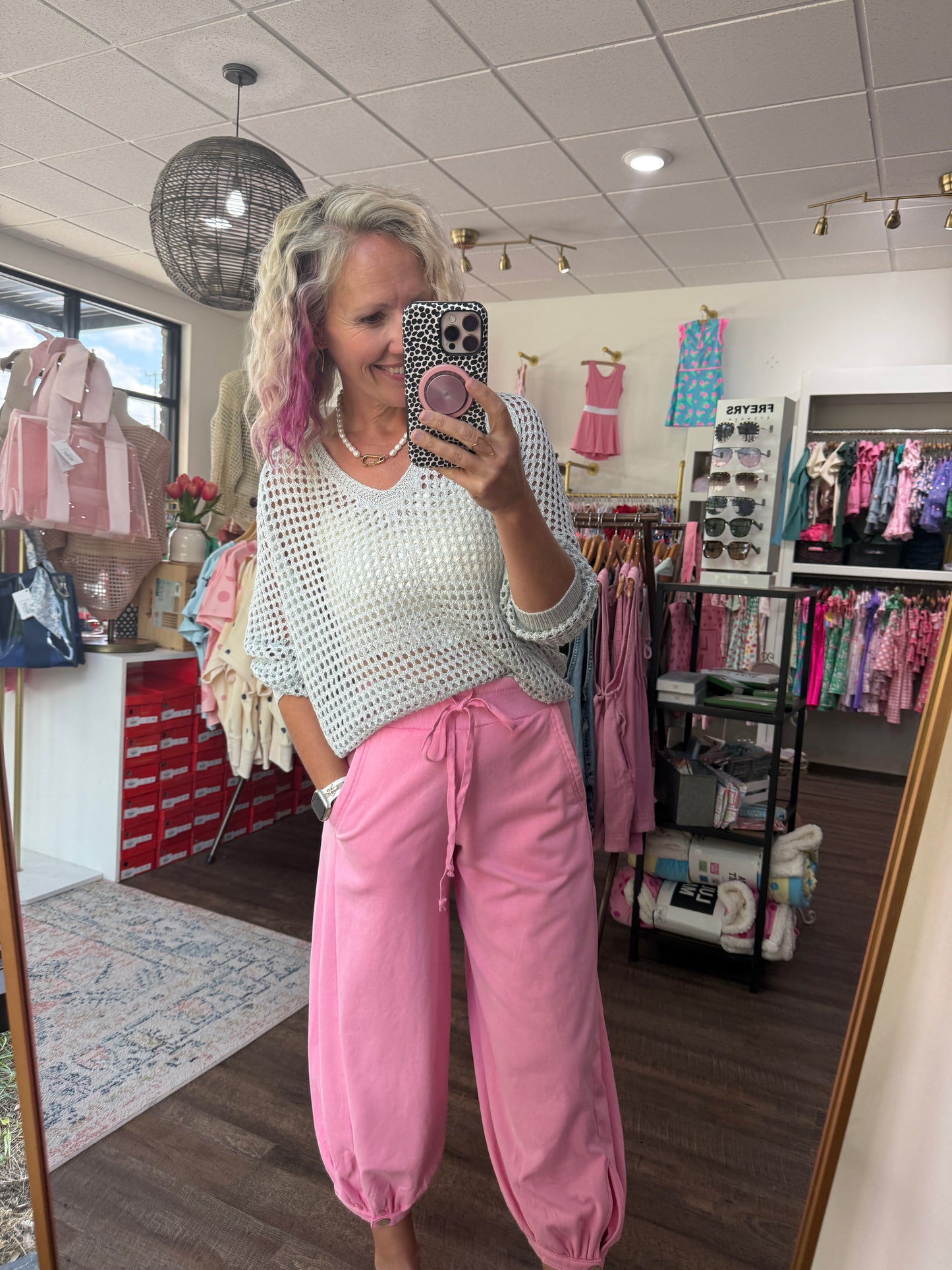 Cloudline Bubble Joggers-Pink