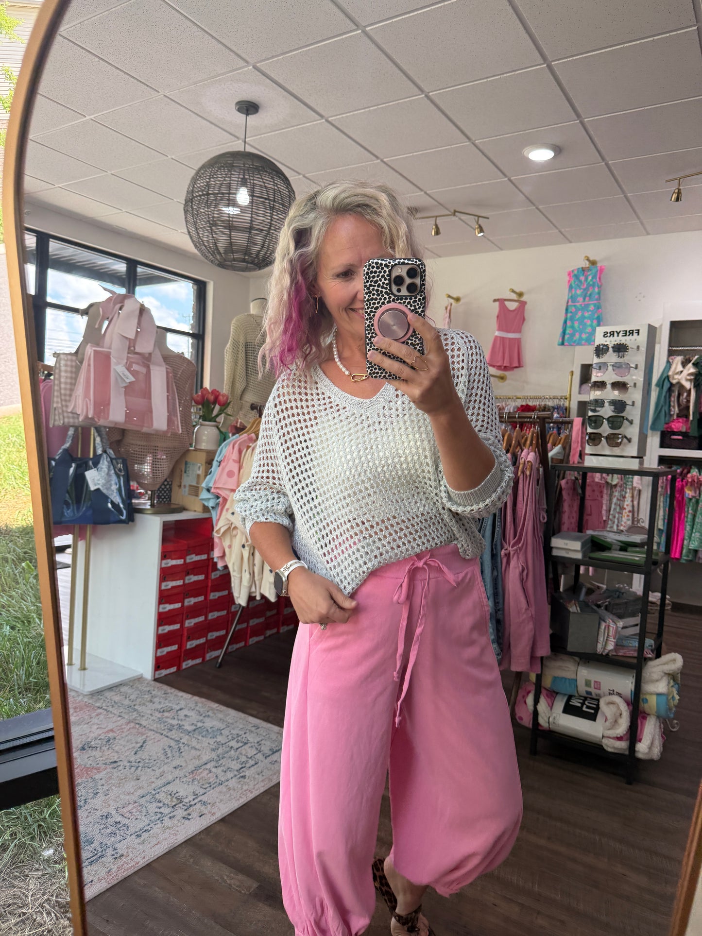 Cloudline Bubble Joggers-Pink