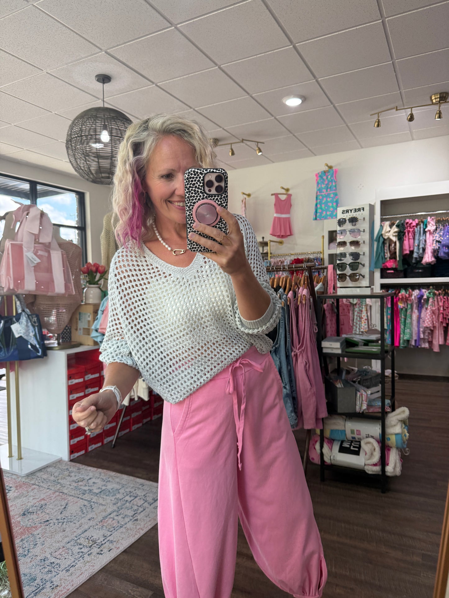 Cloudline Bubble Joggers-Pink