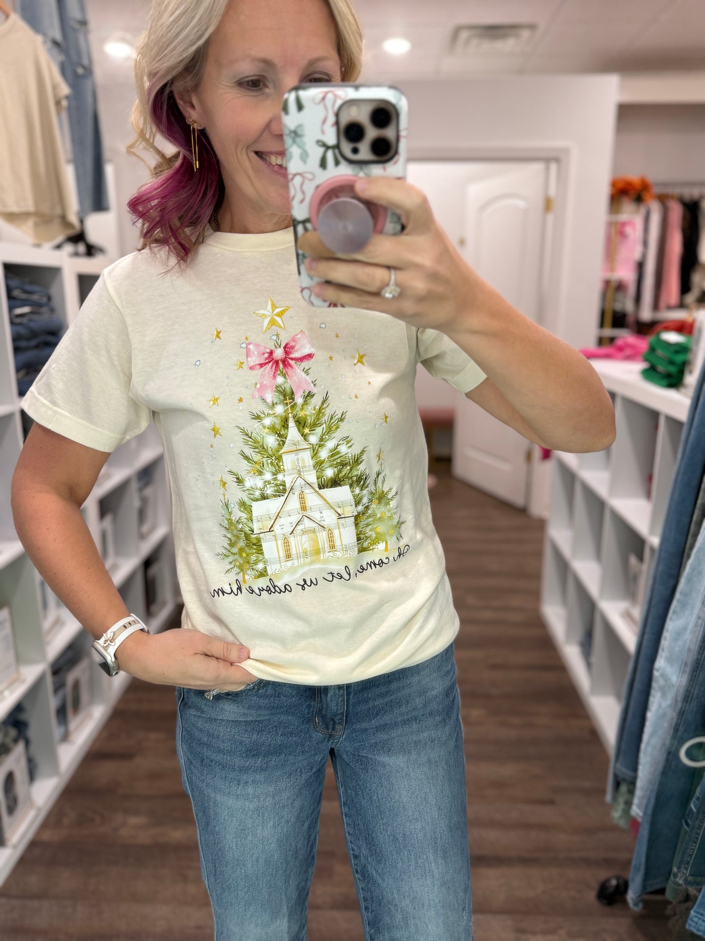 Oh, Come Let Us Adore Him Tee