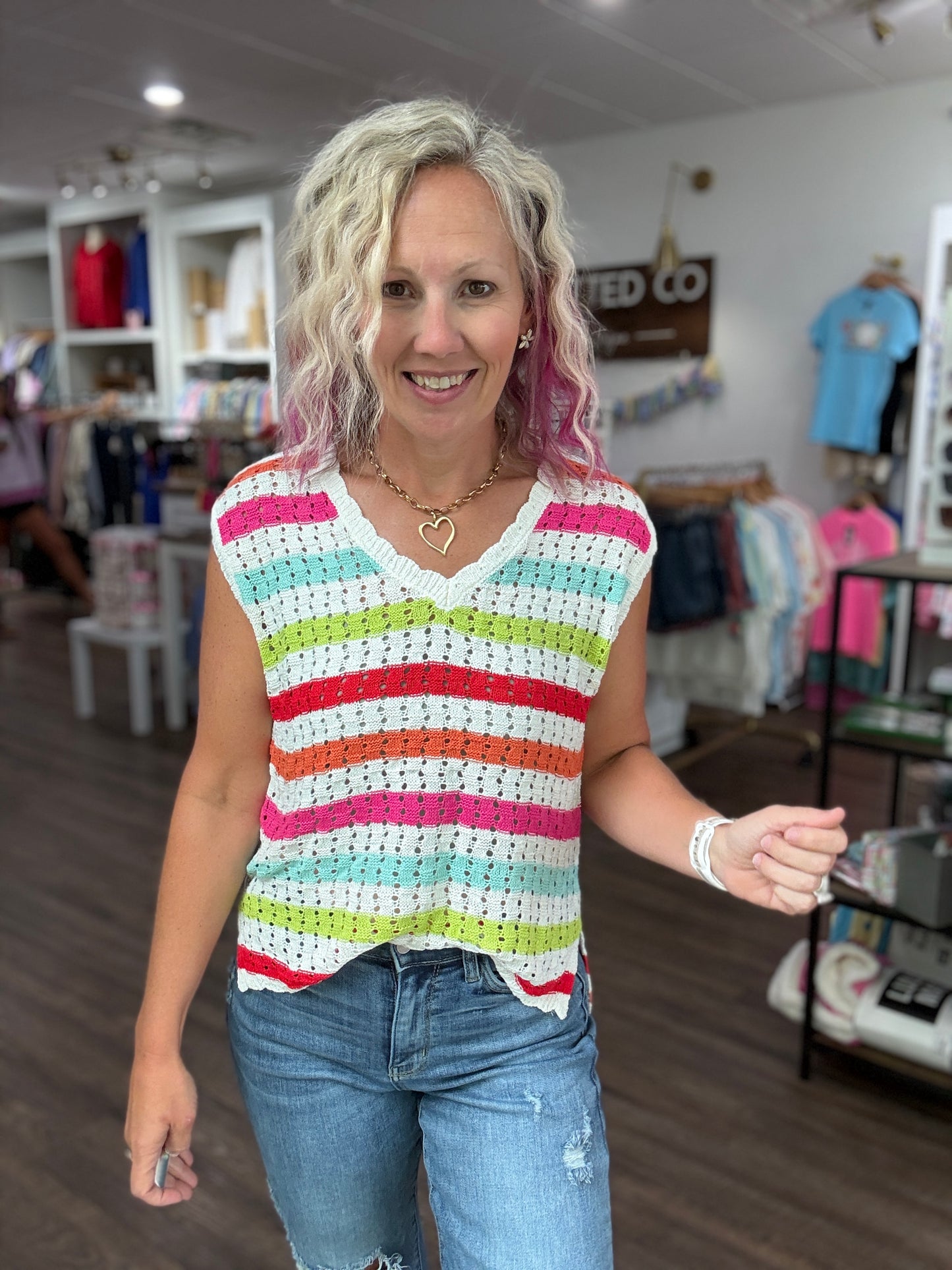 Chasing Rainbows Crochet Top