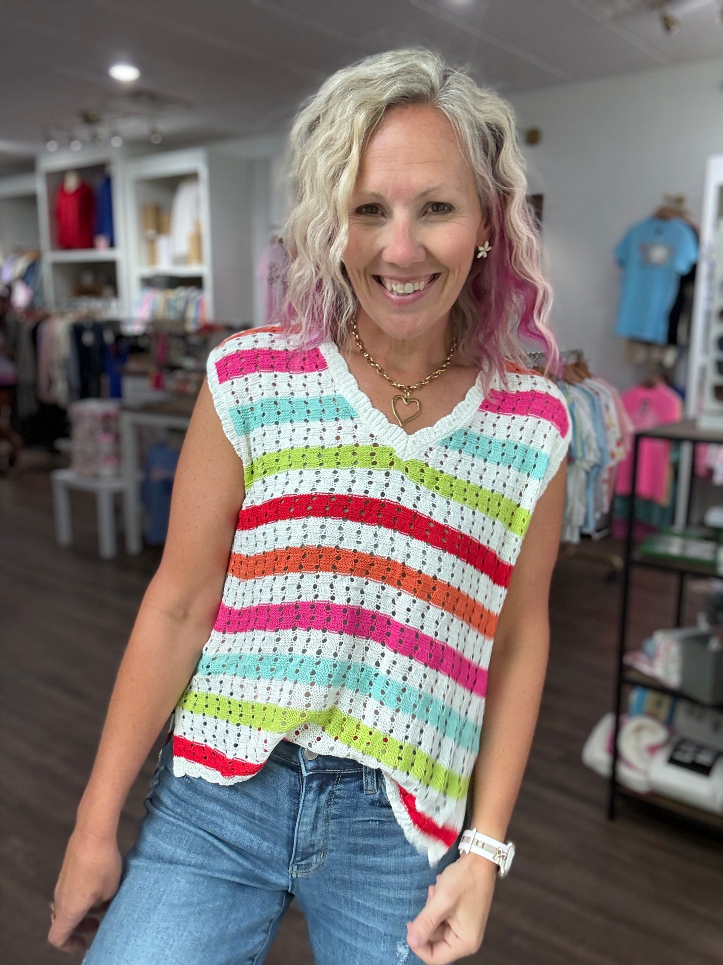 Chasing Rainbows Crochet Top