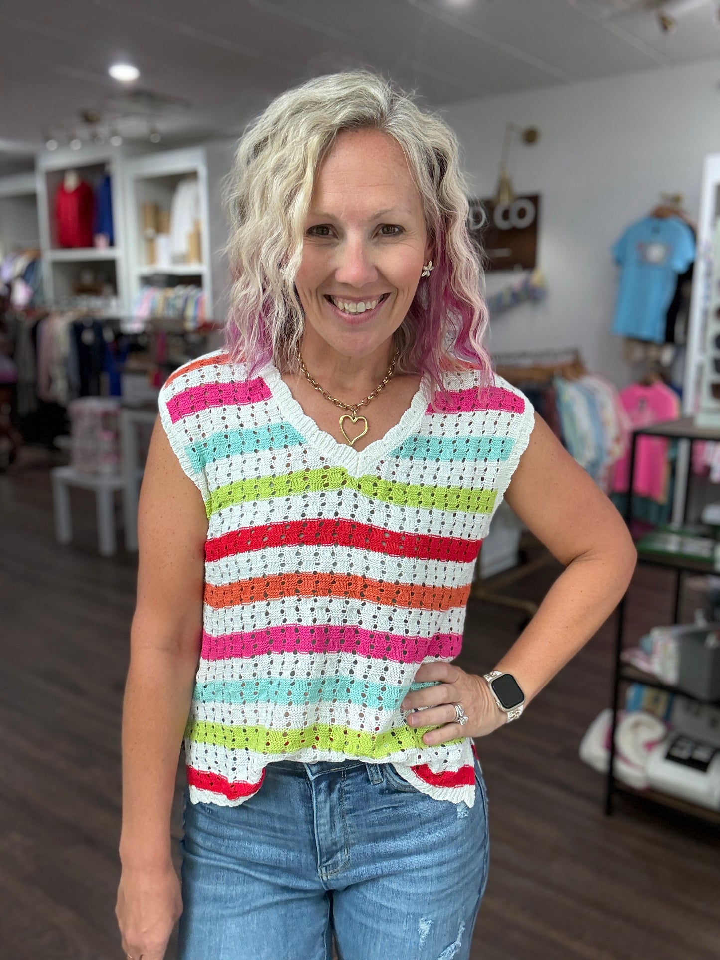 Chasing Rainbows Crochet Top