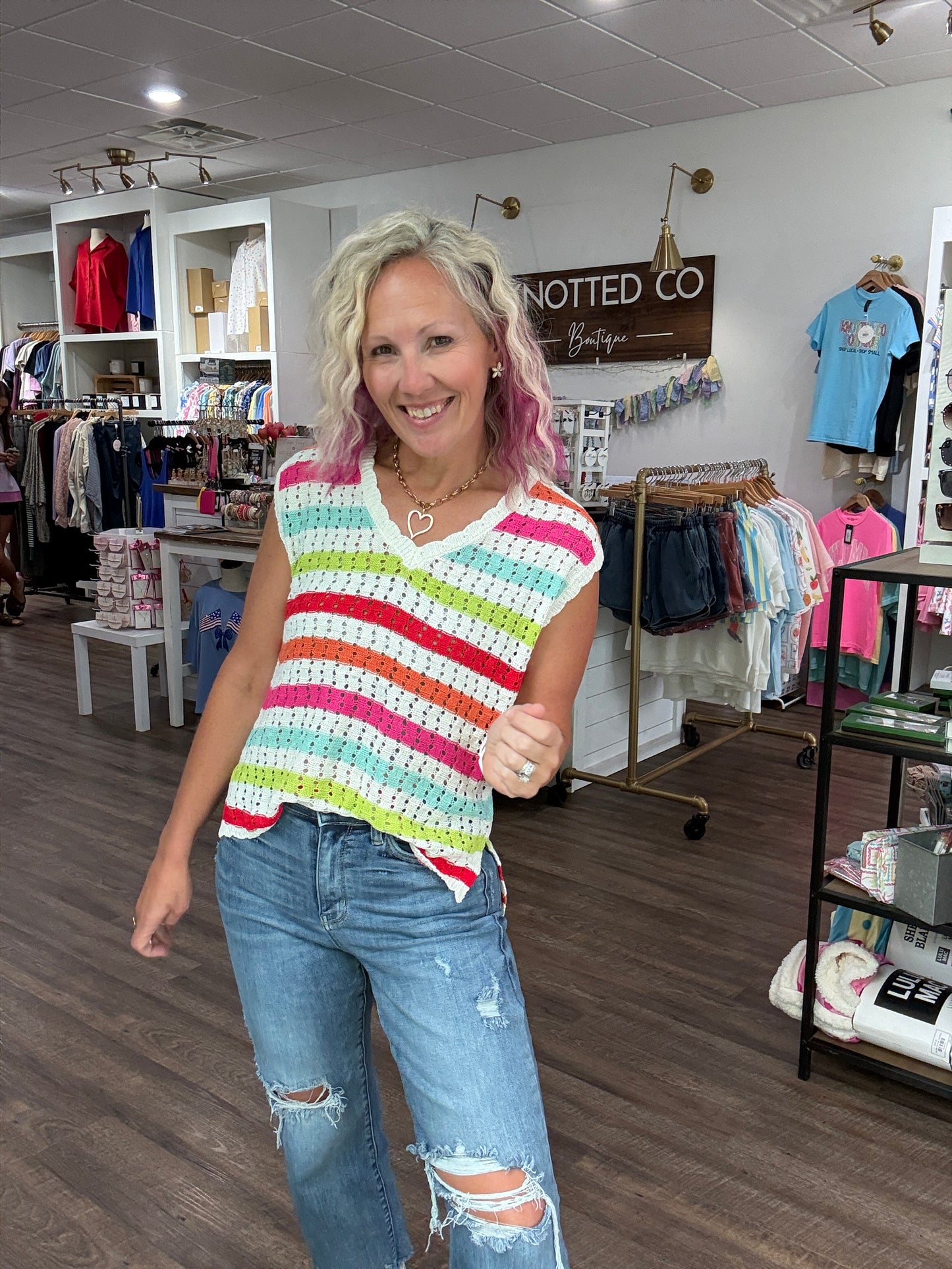 Chasing Rainbows Crochet Top