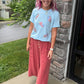 Boardwalk Gauze Pants- Brick
