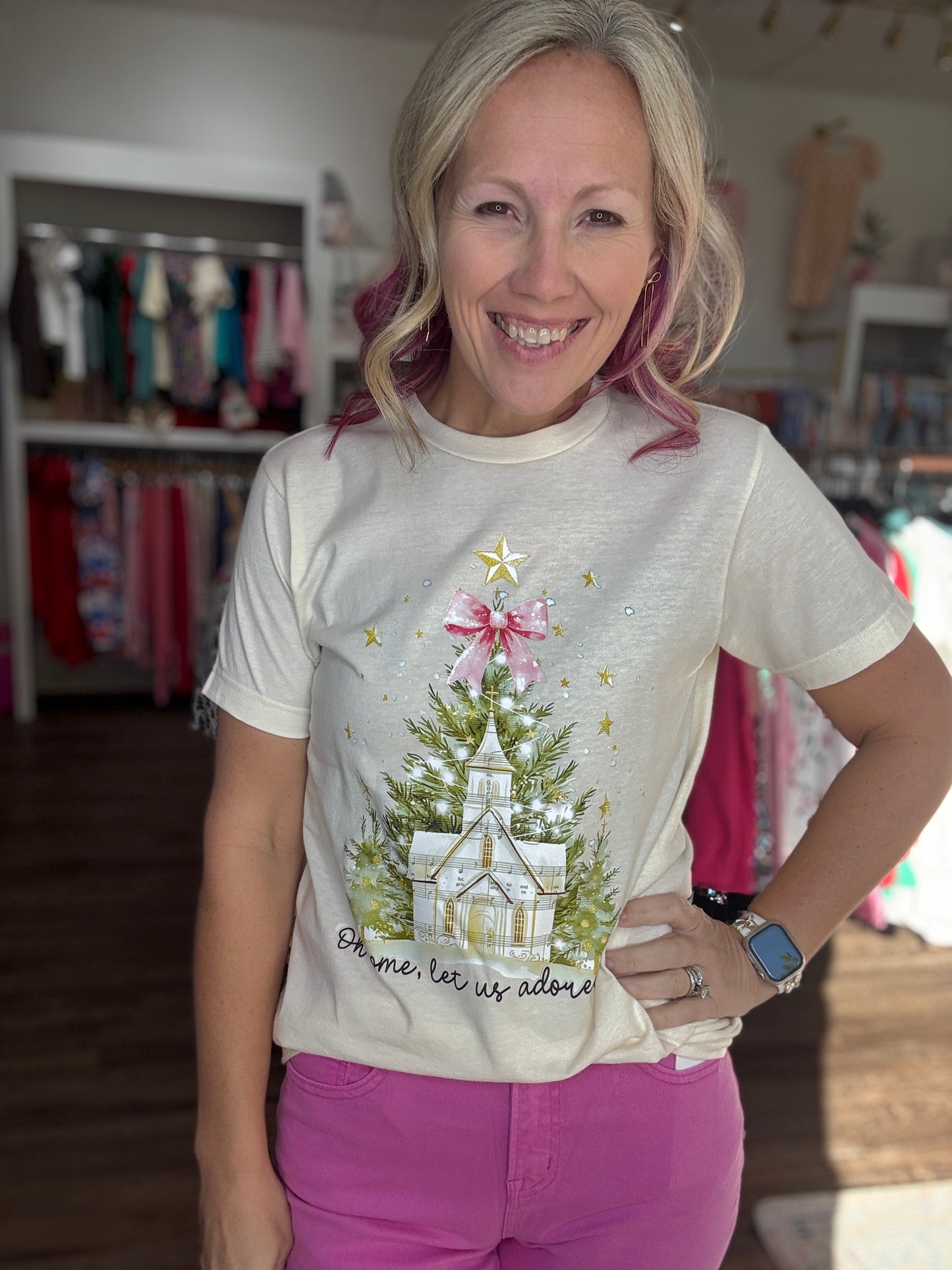 Oh, Come Let Us Adore Him Tee