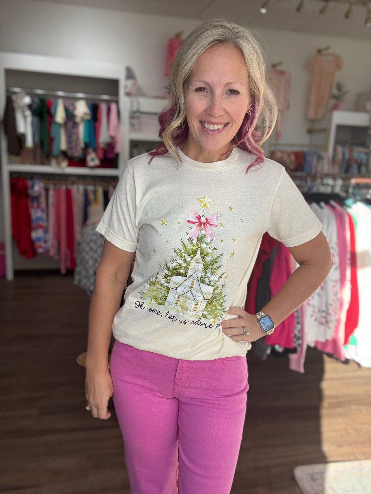 Oh, Come Let Us Adore Him Tee