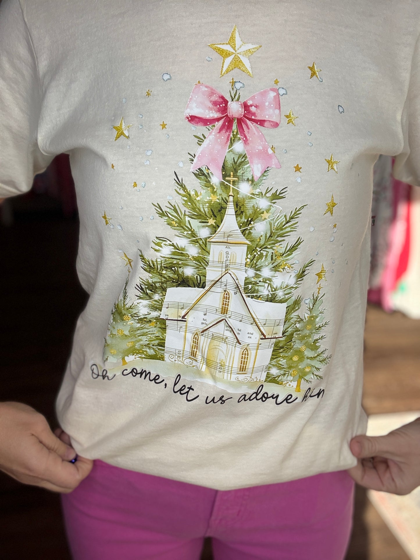 Oh, Come Let Us Adore Him Tee