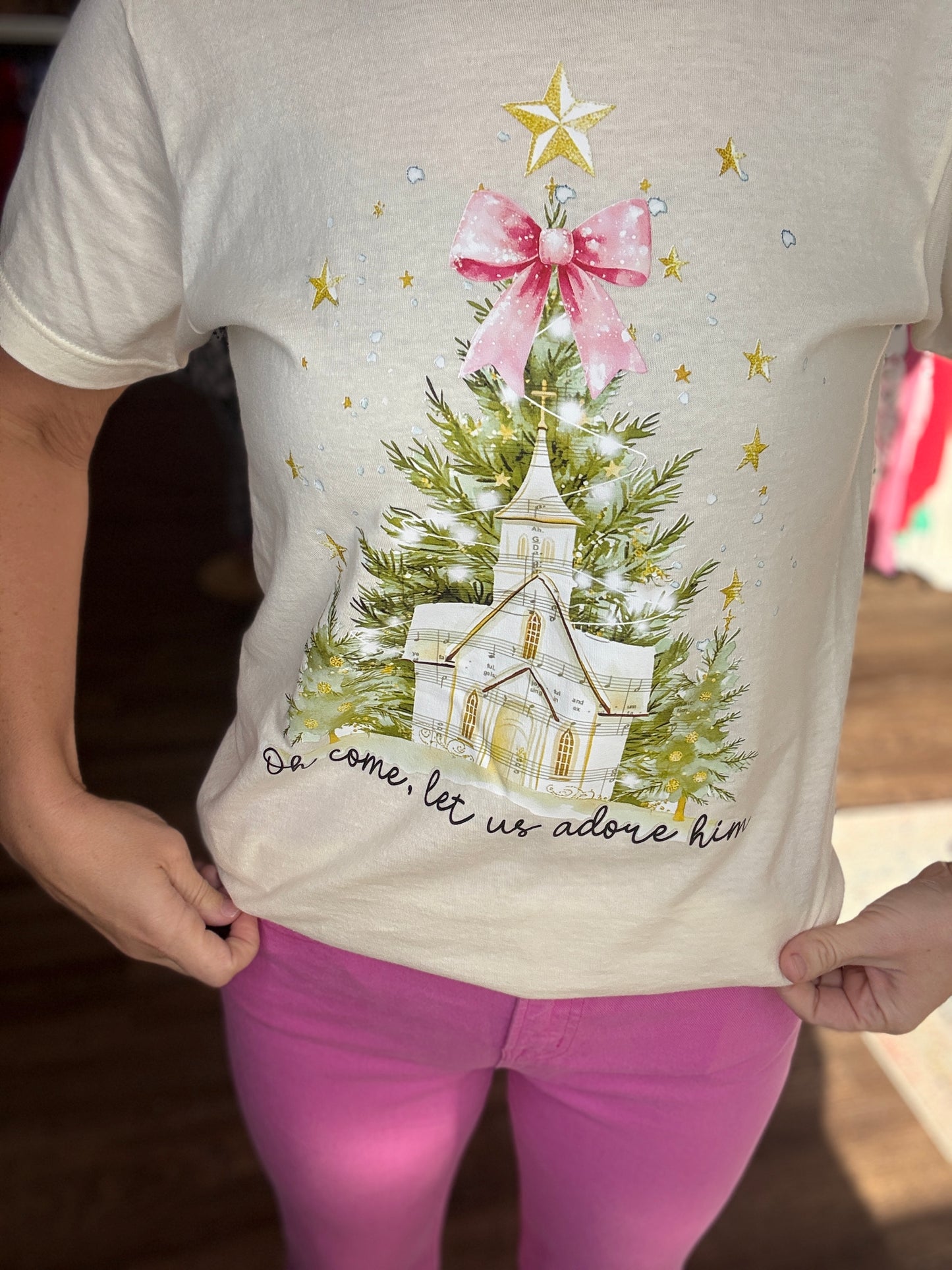 Oh, Come Let Us Adore Him Tee