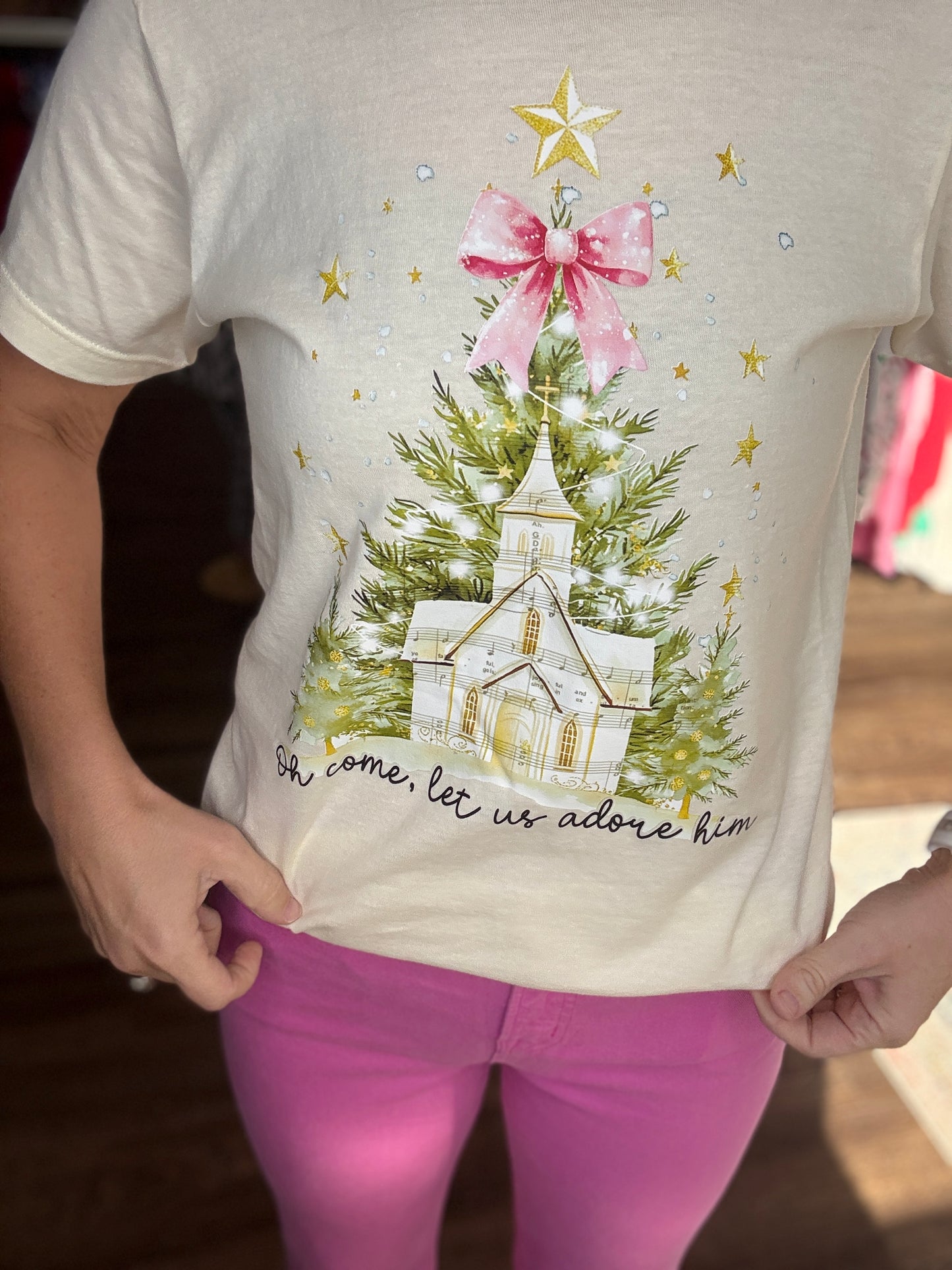 Oh, Come Let Us Adore Him Tee