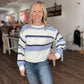 Jamie Striped Sweater- Blue