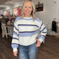 Jamie Striped Sweater- Blue