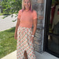 Peach Blossom Maxi Skirt
