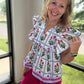 Magenta Breezy Top