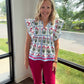 Magenta Breezy Top