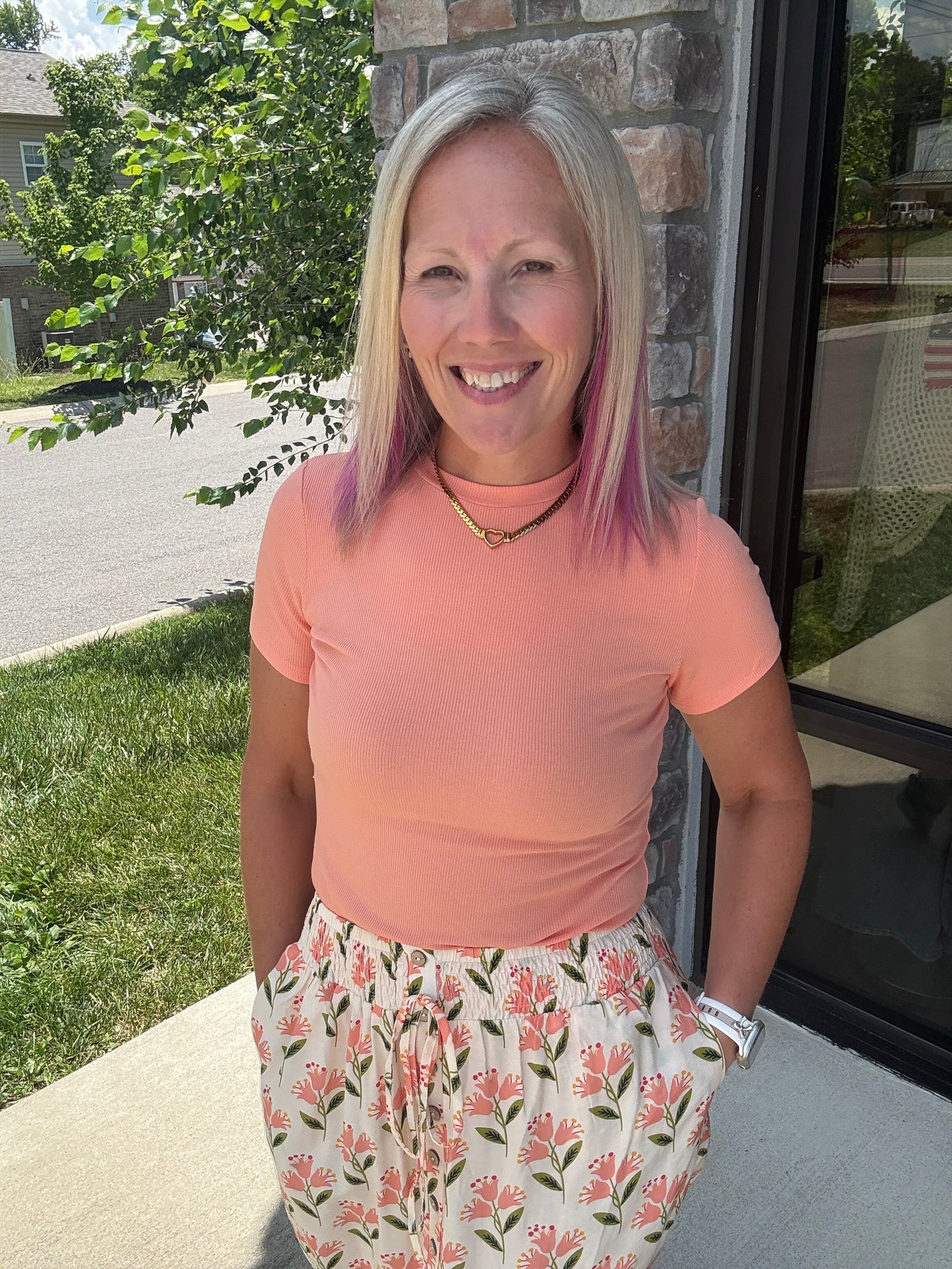 Peach Blossom Maxi Skirt