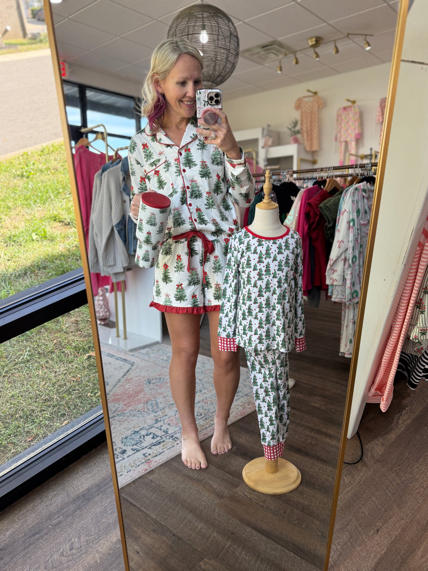 Under the Tree Ruffle PJ Set