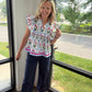 Magenta Breezy Top