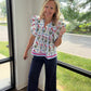 Magenta Breezy Top
